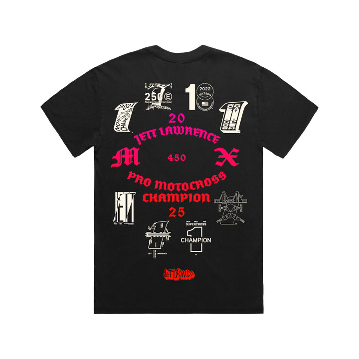 MX25 CHAMPION TEE - BLACK