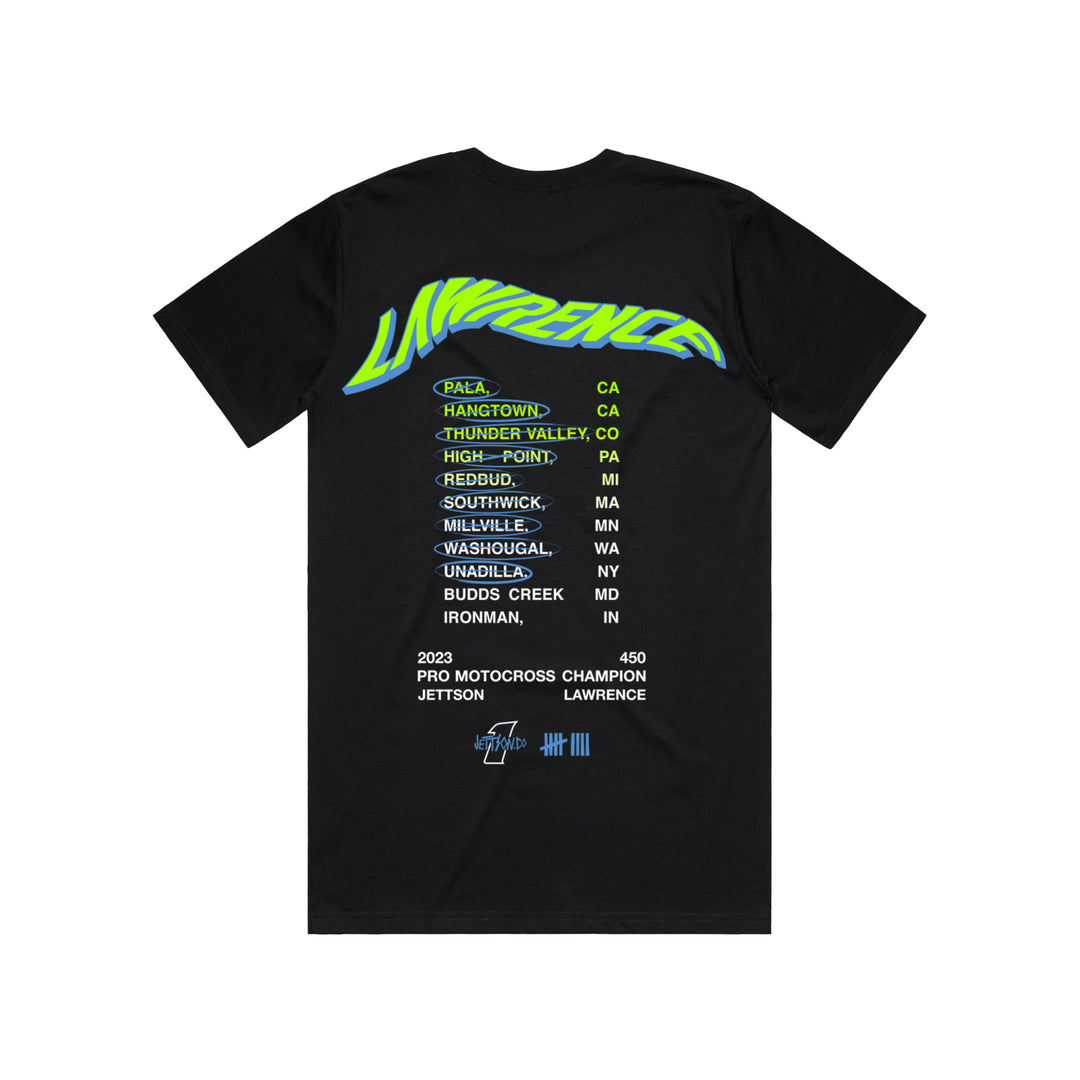 MX450 LAWRENCE CHAMP TEE BLACK